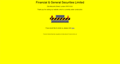 Desktop Screenshot of financialandgeneral.com